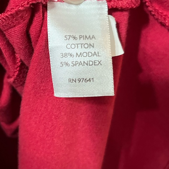 J.Jill Red Pima Cotton Blend Sleeveless Shift Dress – Size Large - Picture 6 of 8